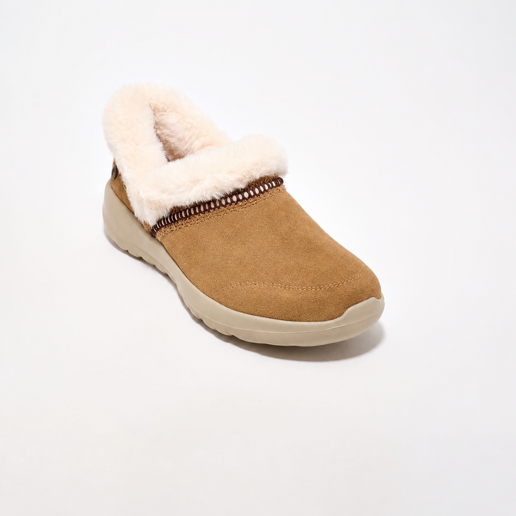 Women’s Water-Repellent Suede Cozy Slip-Ons