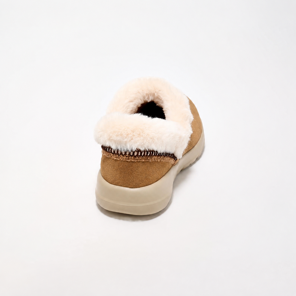 Women’s Water-Repellent Suede Cozy Slip-Ons